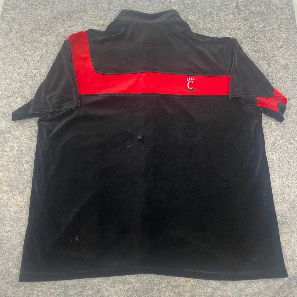 VTG Jordan Cincinnati Bearcats Warmup Jacket 4XL Velour Jumpman Black Red RARE